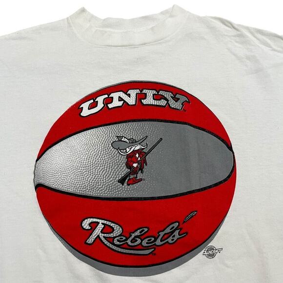 UNLV Runnin’ Rebels 80’s Basketball Tee - Picture 3 of 5